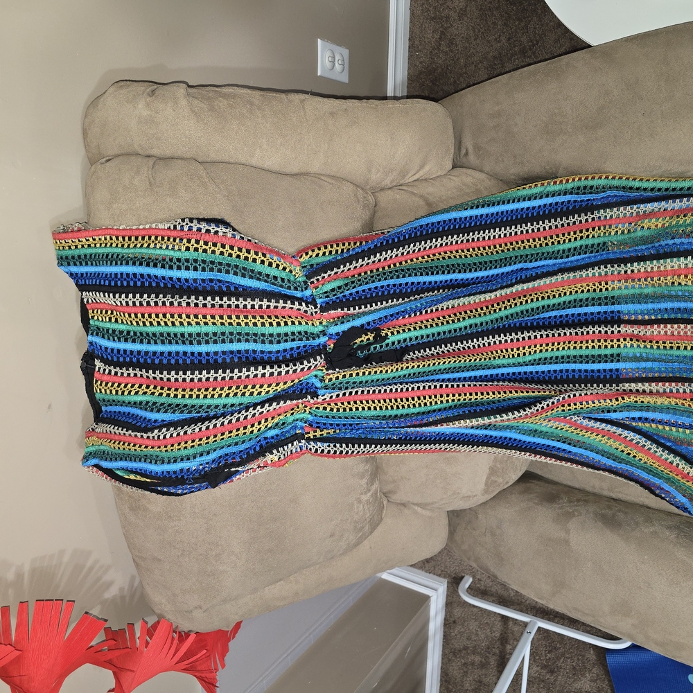Eva Franco Multicolor Striped Midi Dress
